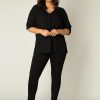 Base Level Curvy | Base Level Curvy Base Level Curvy Blouse Airene 012 Black