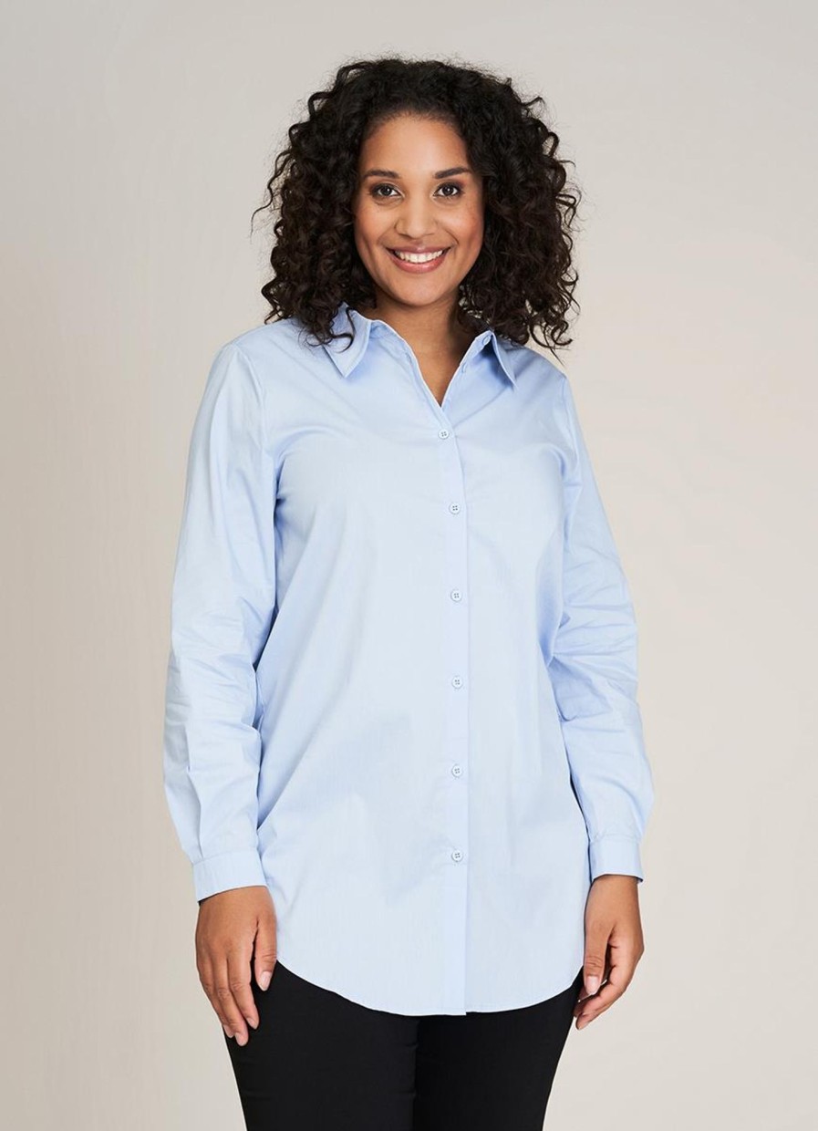 Sandgaard Basics | Sandgaard Sandgaard Blouse Stockholm Sg113 Licht Blauw