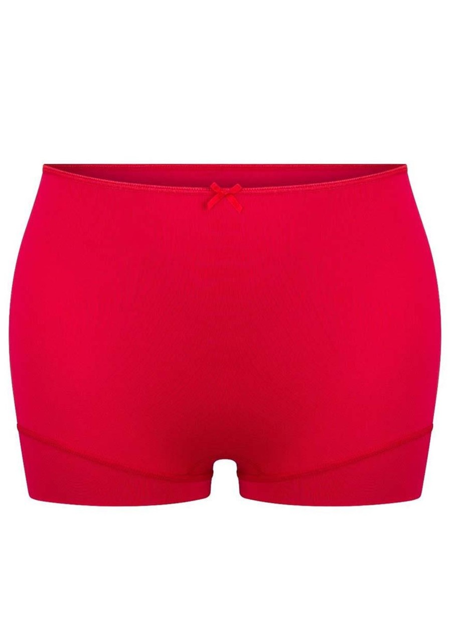 Ondermode | Rj Bodywear Rj Bodywear Short High Waist 31-020-229 Rood