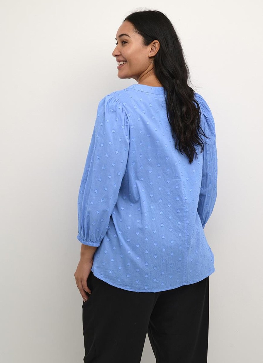 Blouses En Tunieken | Kaffe Curve Kaffe Curve Blouse Jolana 10582206 - 174037 Ultramarine