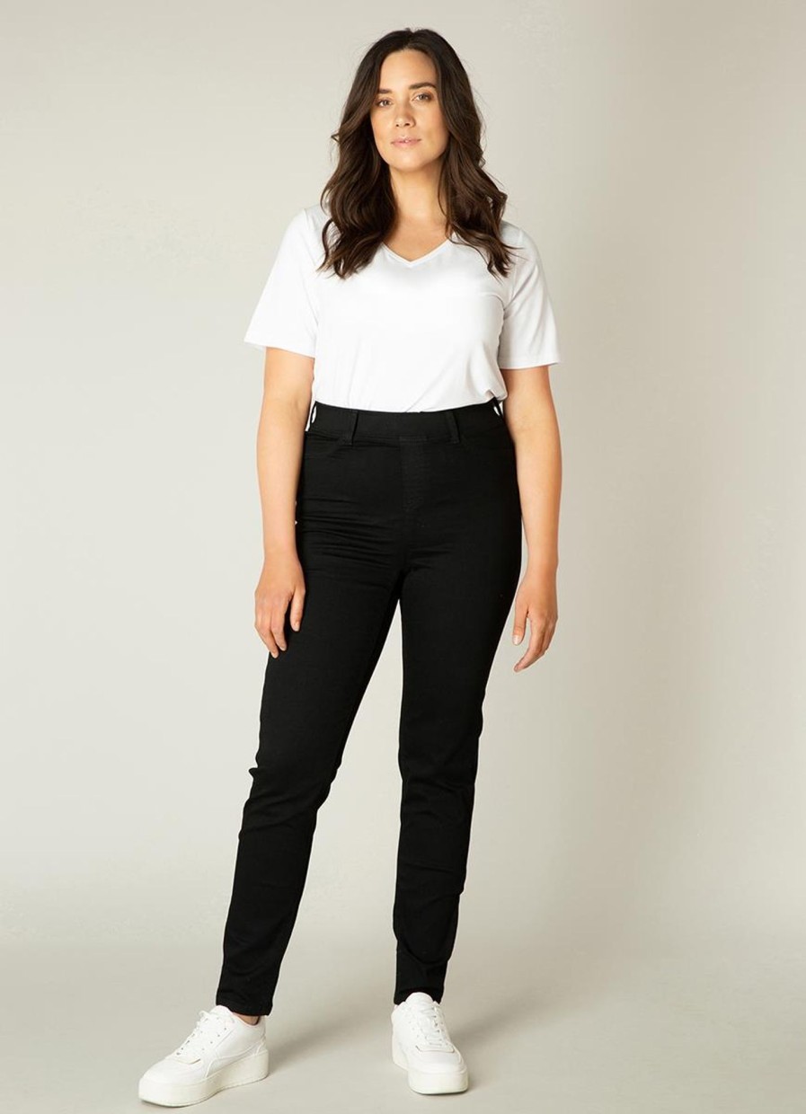 Base Level Curvy | Base Level Curvy Base Level Curvy Jegging Tessa 008 Black