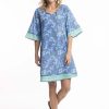 Jurken En Rokken | Orientique Escape By Orientique Dress Eloise 3187 - Blue/Green