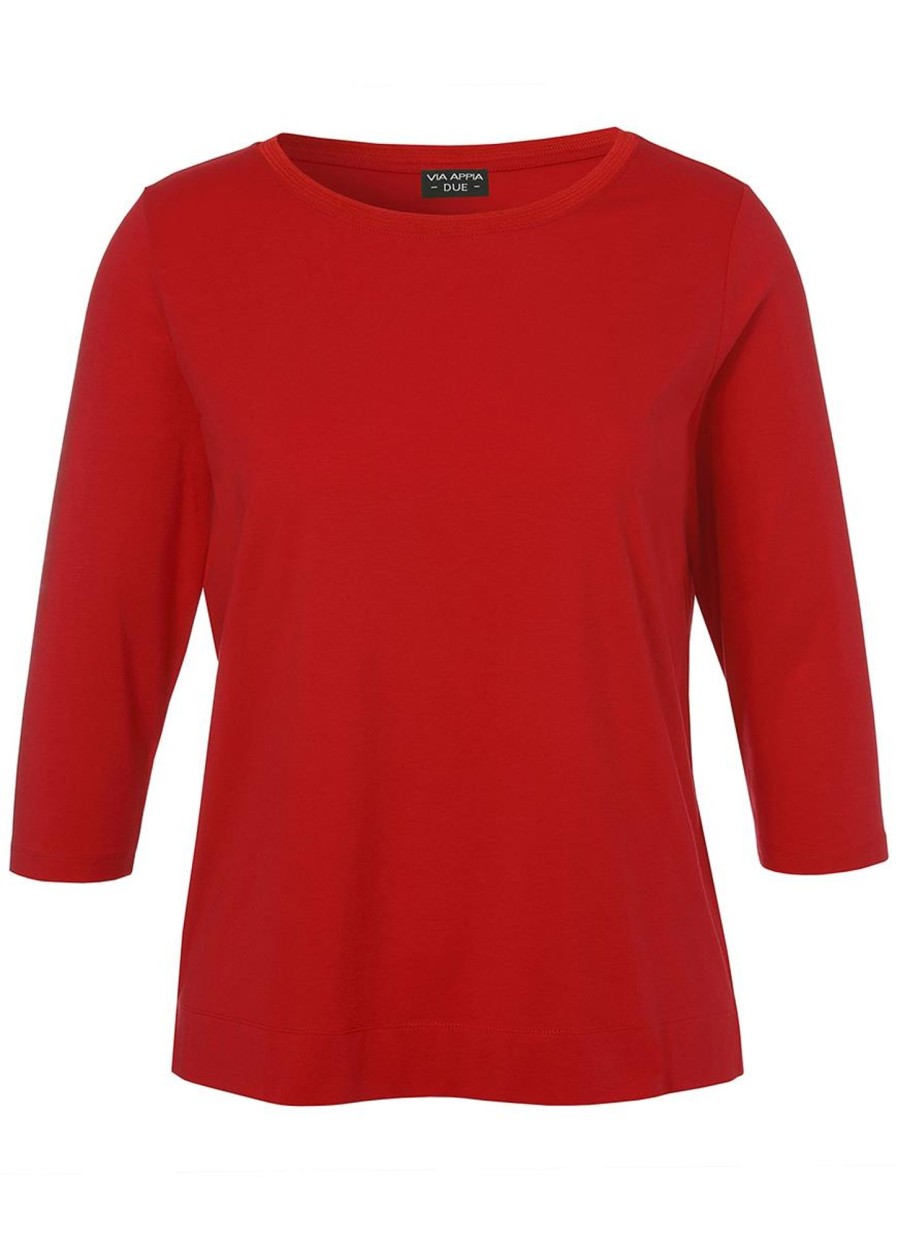 Shirts En Tops | Via Appia Due Via Appia Due Shirt 2421420 - 350 Rood