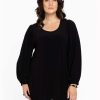 Travelstof Kleding Grote Maten | Yoek Yoek Tunic Flare Dolce 144549