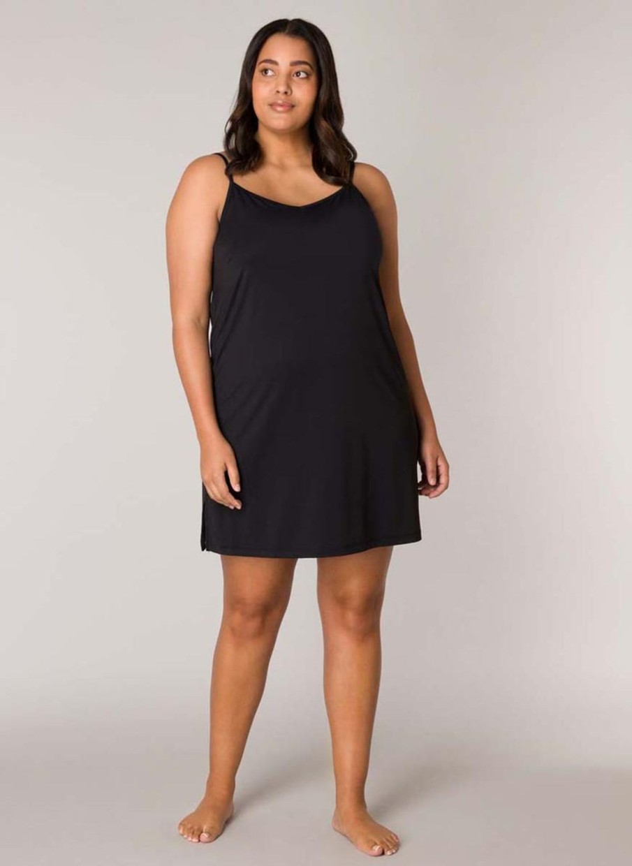 Base Level Curvy | Base Level Curvy Base Level Curvy Onderjurk Yanira 048 Black