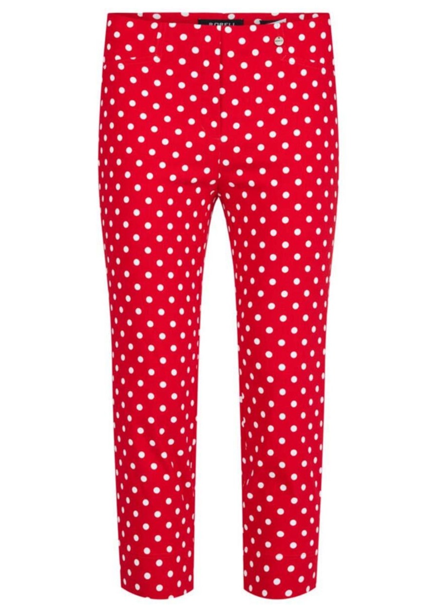 Broeken En Jeans | Robell Robell Broek Rose 07 51569-54570 - 40 Rood