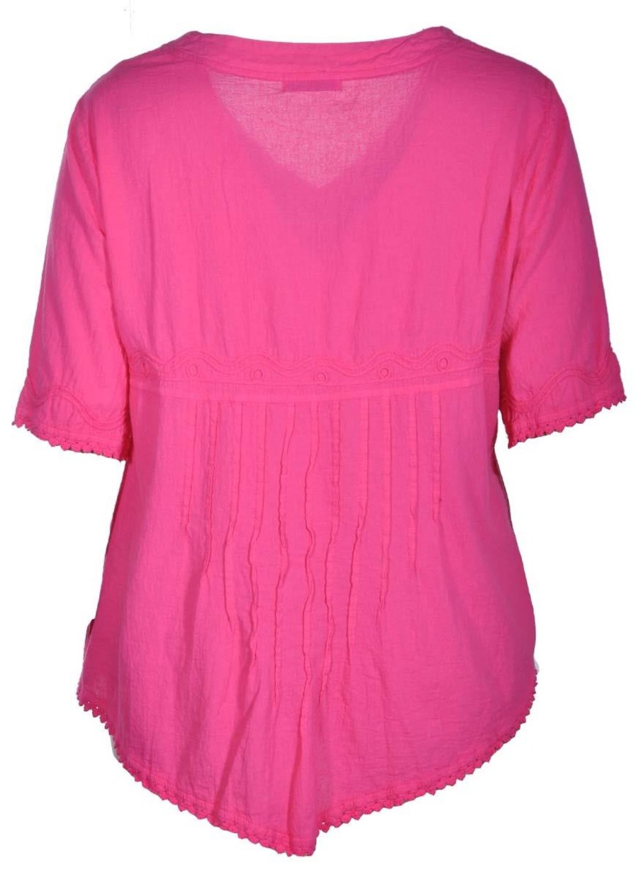 Blouses En Tunieken | Mona Lisa Mona Lisa Blouse 805-83-33 Fuchsia