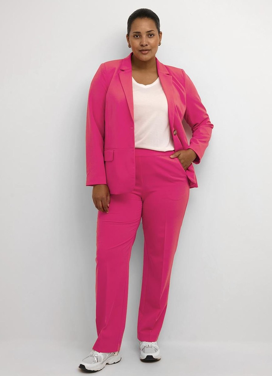 Blazers | Kaffe Curve Kaffe Curve Blazer Sakira 10580933 - 181856 Virtual Pink