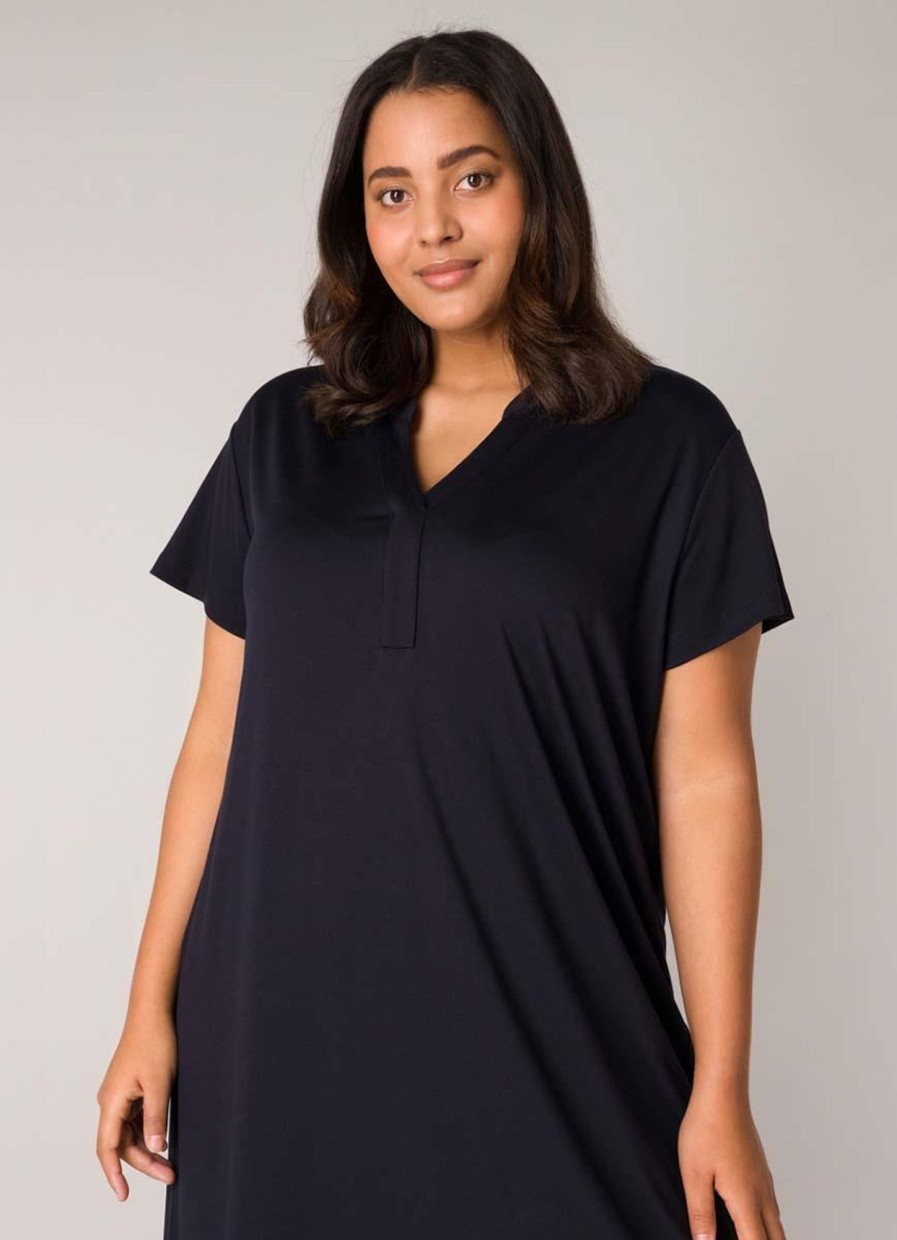 Base Level Curvy | Base Level Curvy Base Level Curvy Jurk Yenna 083 Dark Blue