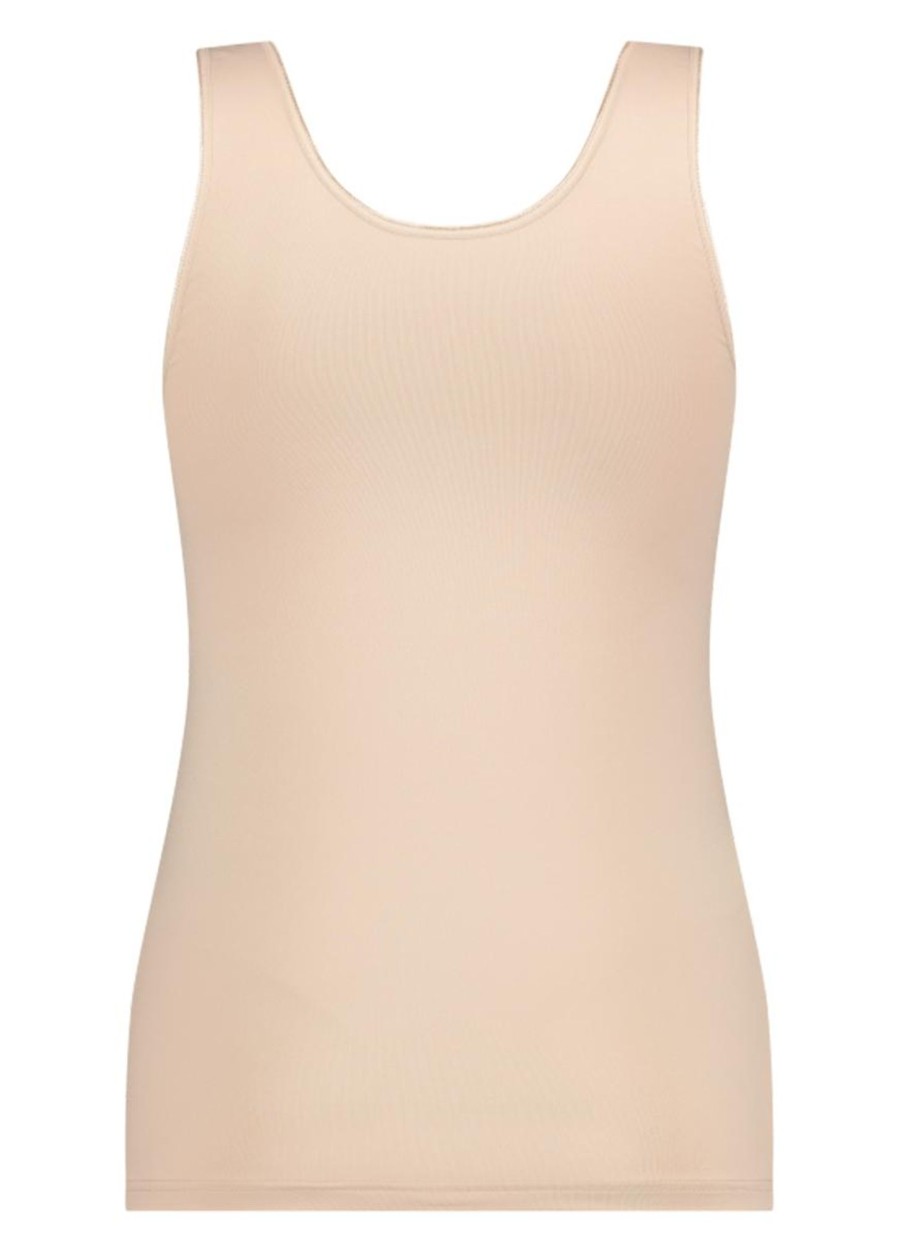 Ondermode | maatjemeer Rj Bodywear Hemd Pure Color 32-013-321 Caffe Latte