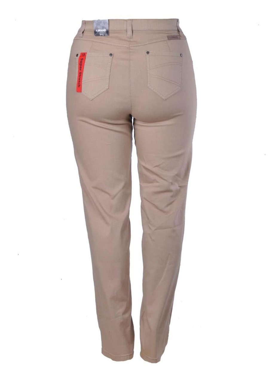 Kjmaatjemeer Basics Broeken | maatjemeer Kjbrand Broek Babsie 23020-6244-016 Beige