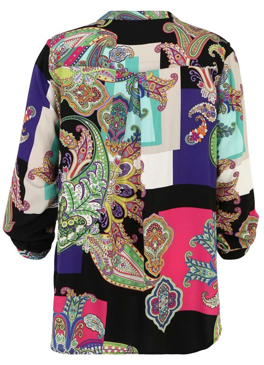 Blouses En Tunieken | Doris Streich Doris Streich Blouse 252338 - 42 Pink,Aqua, Multi