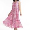 Jurken En Rokken | Orientique Orientique Dress Leros 41108 - Fuchsia