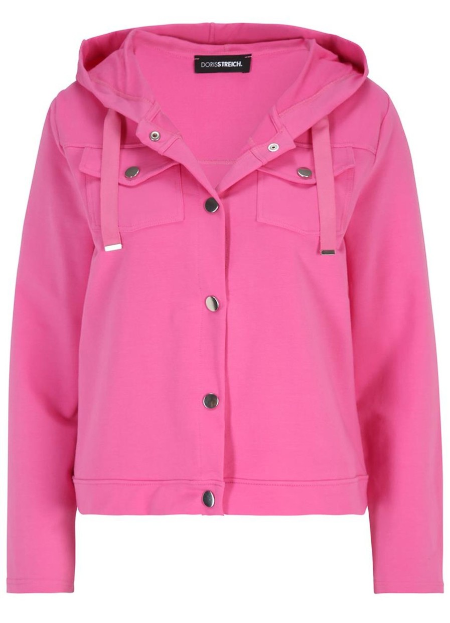 Truien En Vesten | Doris Streich Doris Streich Sweatjasje 308142 - 41 Bubblegum