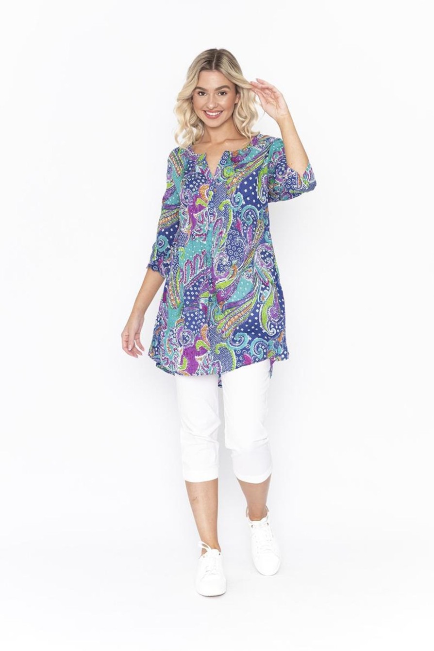 Blouses En Tunieken | Orientique One Summer By Orientique Tuniek Alison Dw63E - Print F