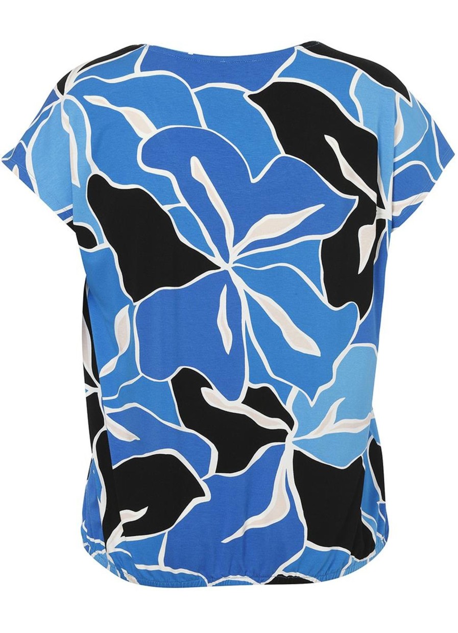 Shirts En Tops | Via Appia Due Via Appia Due Shirt 2422750 - 583 Blauw-Zwart-Wit