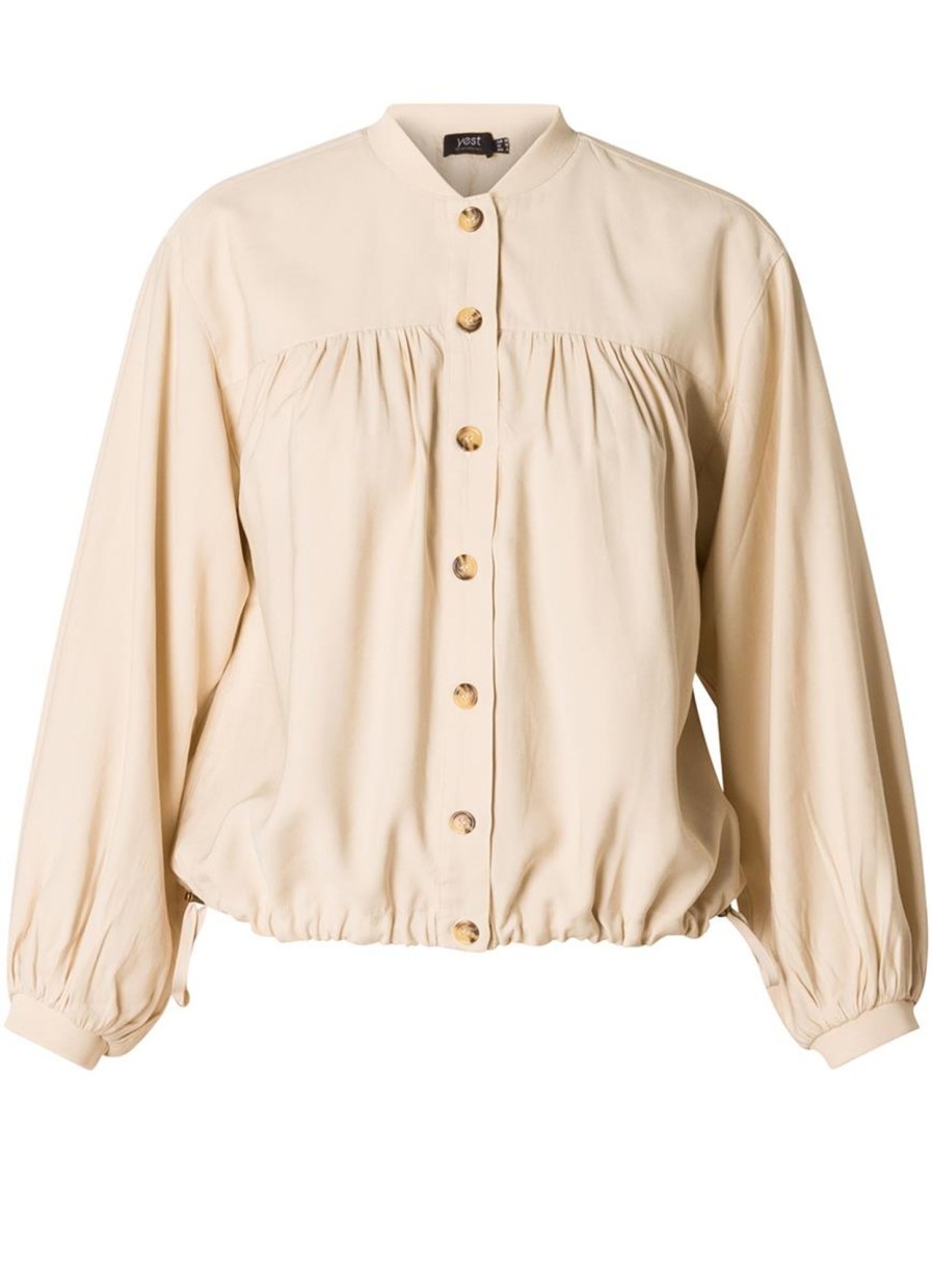 Blouses En Tunieken | Yesta Yesta Blouse Yarah A004373 - 10002 Light Beige