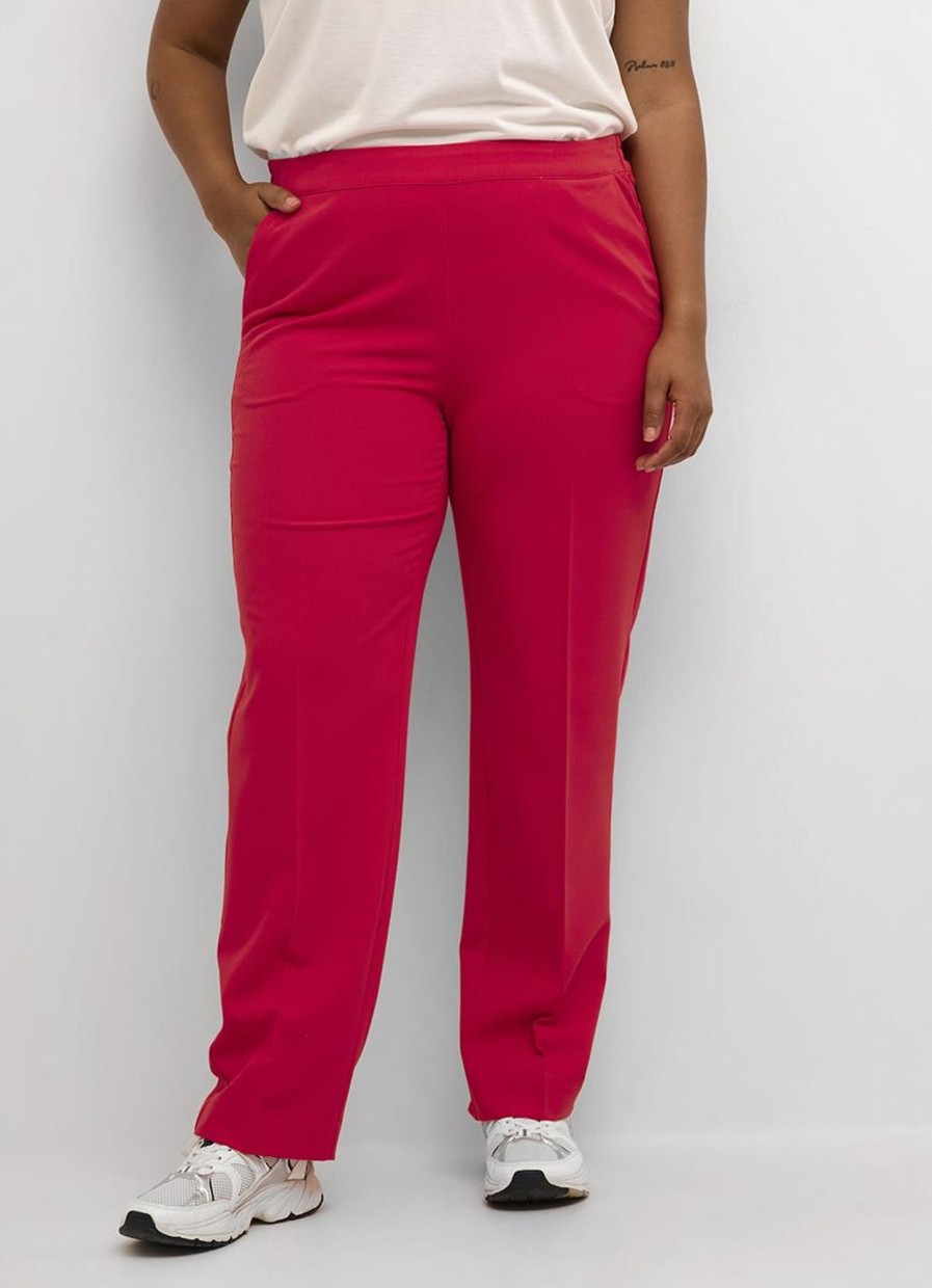 Broeken En Jeans | Kaffe Curve Kaffe Curve Pants Long Sakira 10581088 - 181856 Virtual Pink