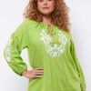 Shirts En Tops | Exxcellent Exxcellent Top Juul 24Zxe01 - 734 Yellow Green