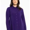 Yoek Basics | Yoek Yoek Blouse A-Line Dolce B3748-270 Purple