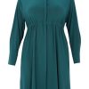 Travelstof Kleding Grote Maten | Yoek Yoek Tunic Waist Tunnel Dolce 217736 - 242 Dark Green