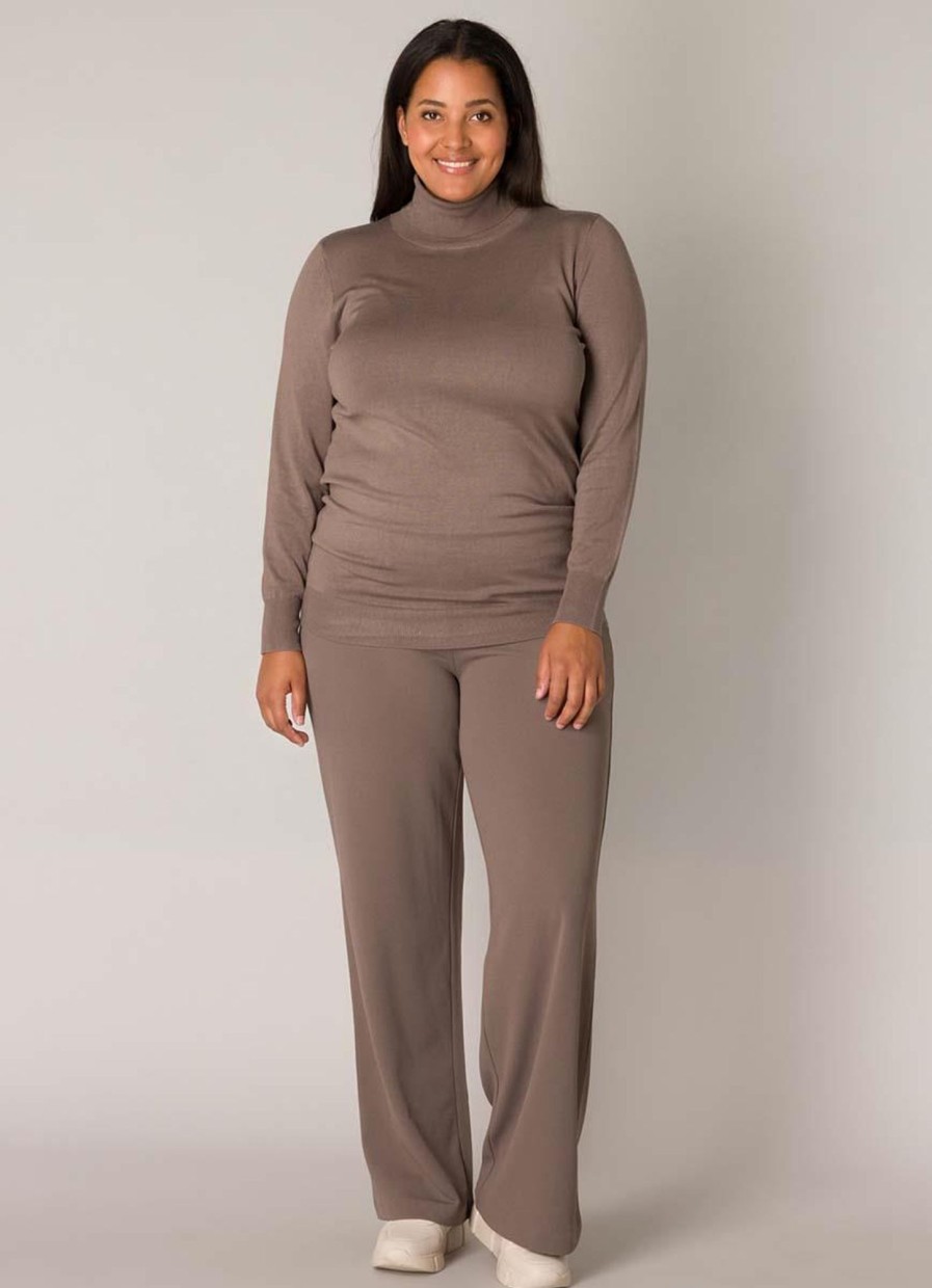 Base Level Curvy | Base Level Curvy Base Level Curvy Broek Arah 092 - 9043 Dark Taupe