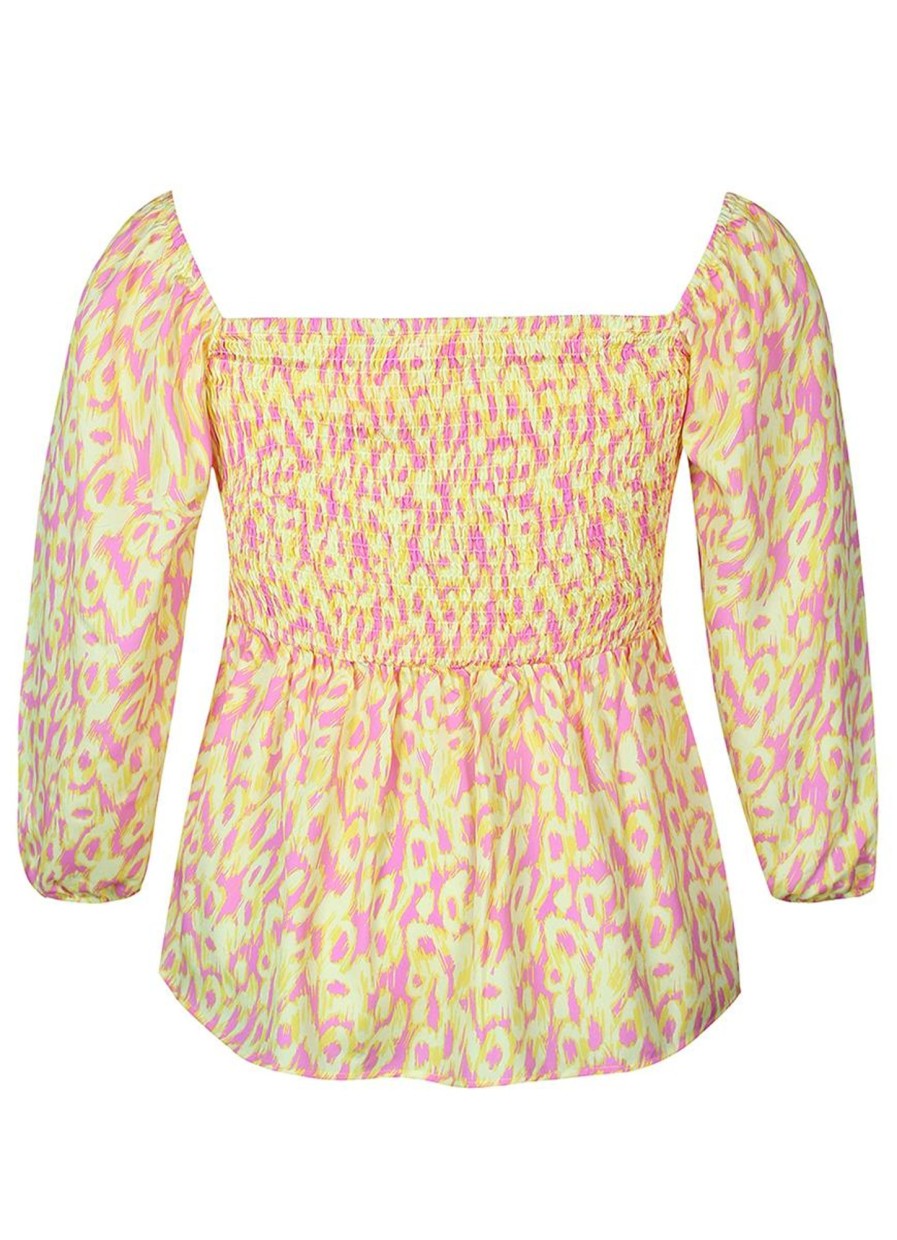 Blouses En Tunieken | Anyday Anyday Blouse Safina 800050 - Geel/Roze