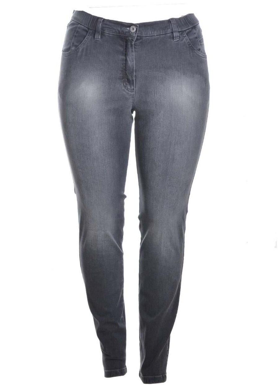 KjKjBrand Basics Broeken | KjBrand Kjbrand Jeans Betty Cs Rohre 24170-6881-601 Nearly Black Faded