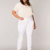 Base Level Curvy | Base Level Curvy Base Level Curvy Broek Joya White 040