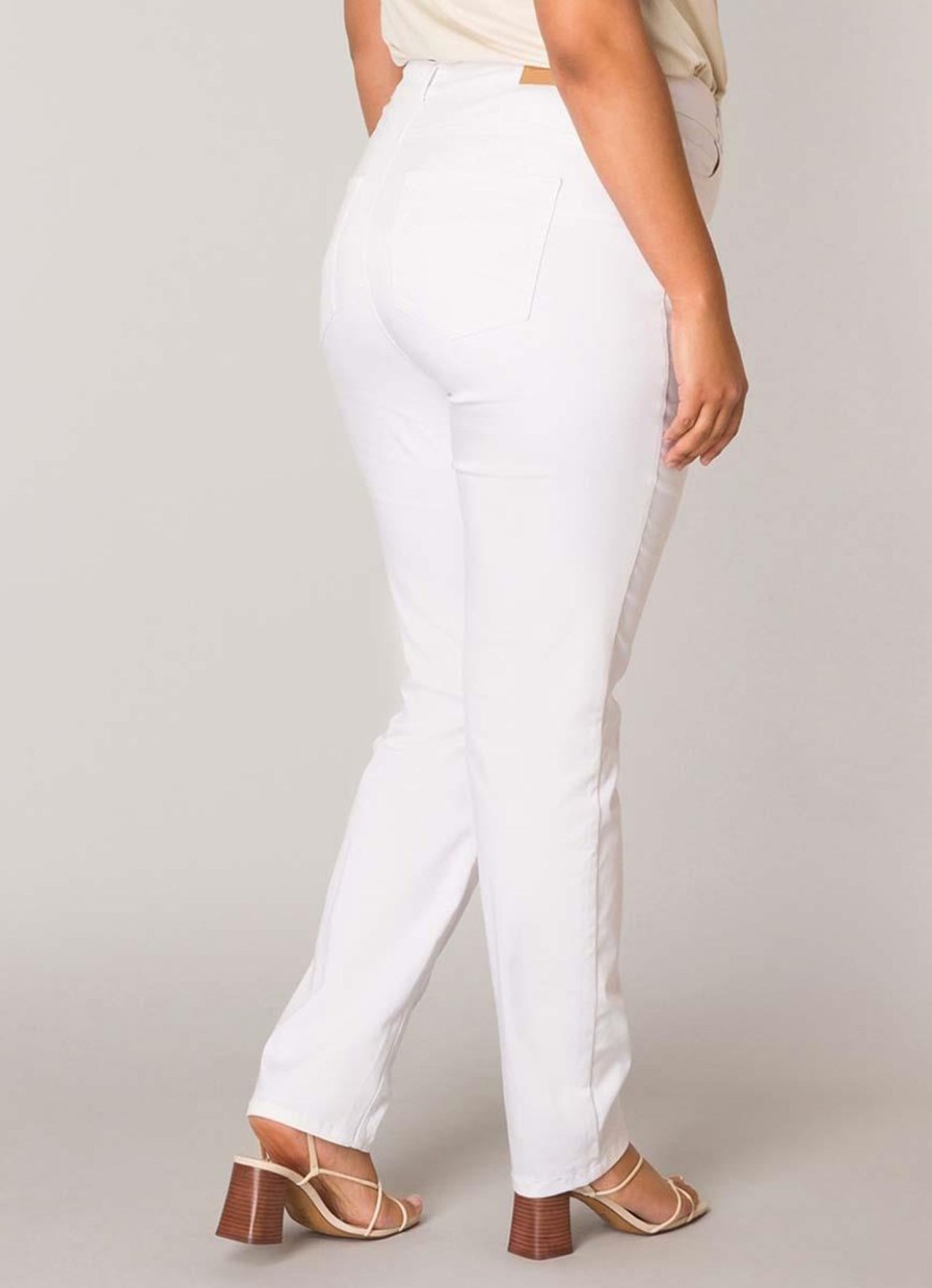 Base Level Curvy | Base Level Curvy Base Level Curvy Broek Joya White 040