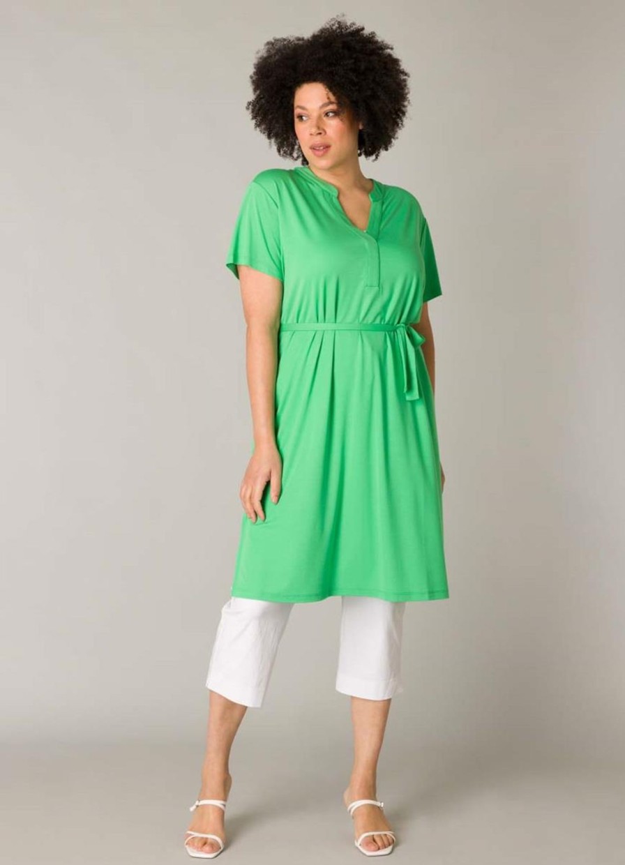 Jurken En Rokken | Yesta Yesta Jurk Hinkelien A004689 - 3020 Bright Green