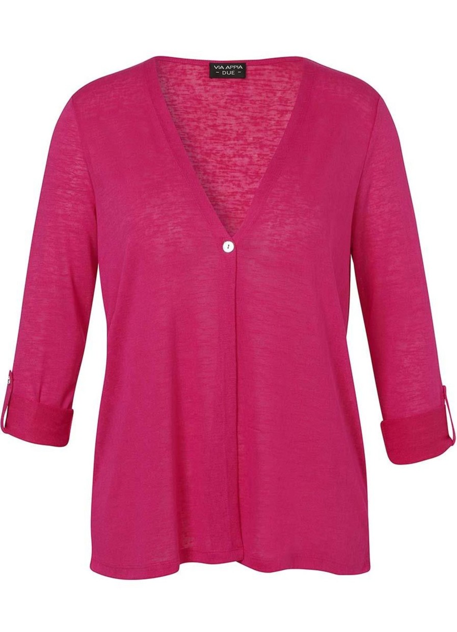 Truien En Vesten | Via Appia Due Via Appia Due Vest 2412407 - 650 Fuchsia