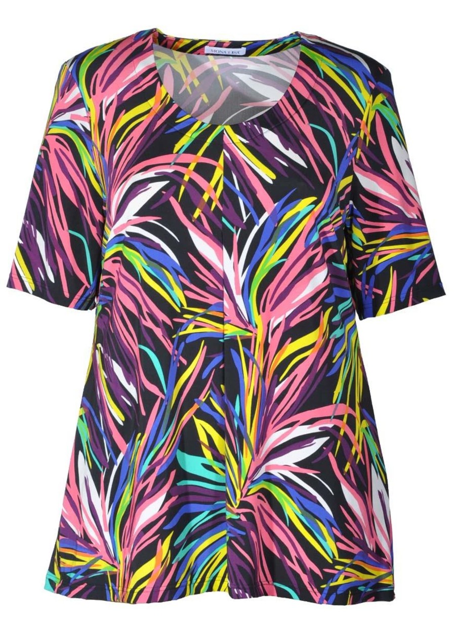 Blouses En Tunieken | Mona Lisa Mona Lisa Longshirt 511-54-98 Multicolor