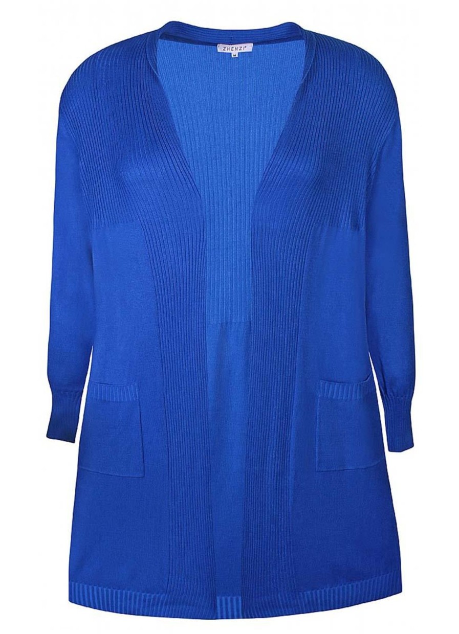 Truien En Vesten | Zhenzi Zhenzi Vest Kogle 200086 - 57470 Blauw