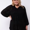 Blouses En Tunieken | Exxcellent Exxcellent Blouse Babette 24Vfe08 - 001 Zwart