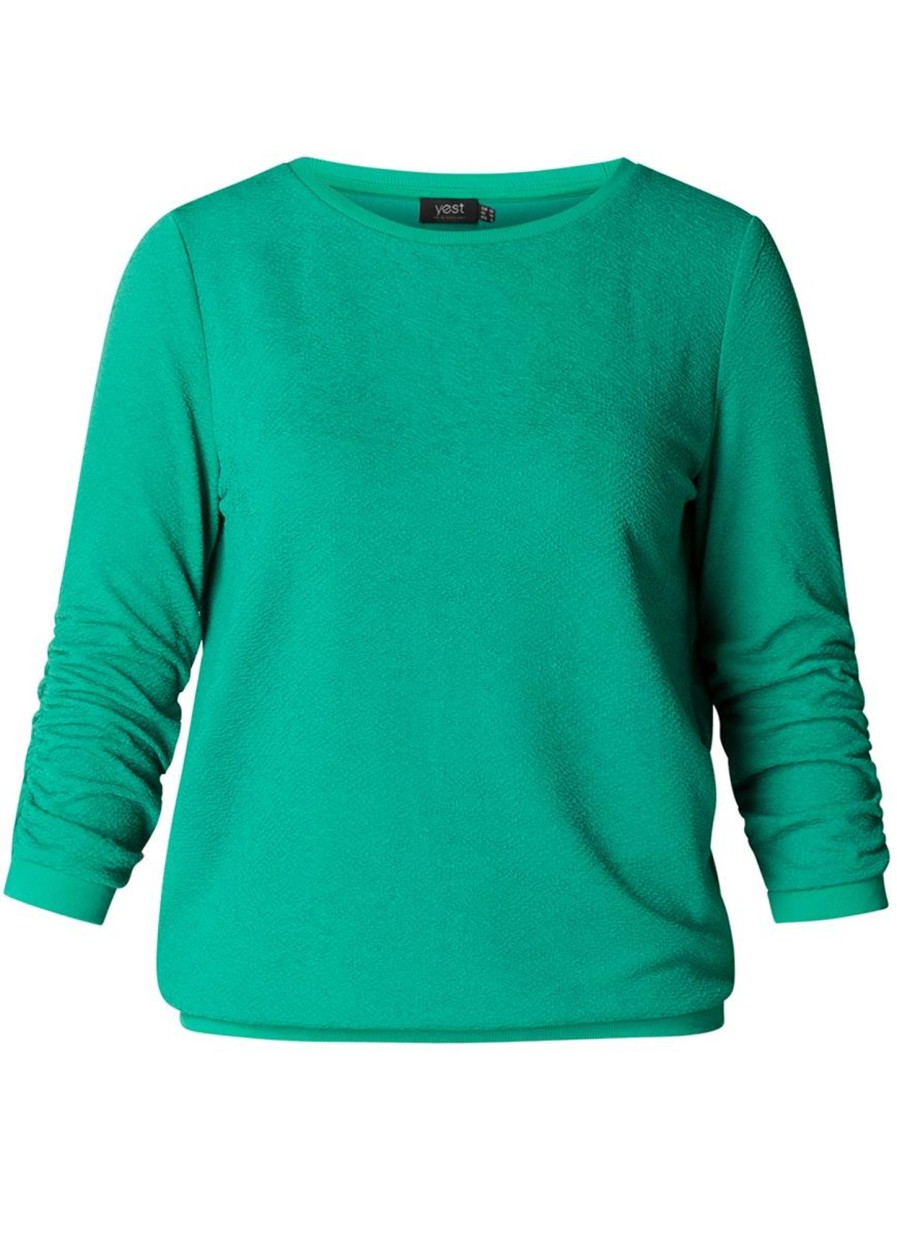 Truien En Vesten | Yesta Yesta Trui Venora Essential A004335 - 3055 Jungle Green