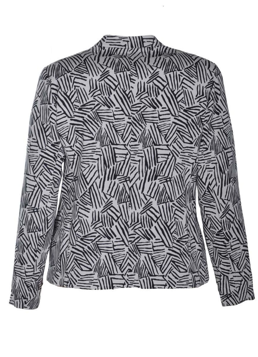 Blazers | maatjemeer Frank Walder Blazer 303305-007092 Zwart-Wit