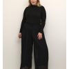 Broeken En Jeans | Kaffe Curve Kaffe Curve Pants Fery 10581823 - 100121 Black Deep