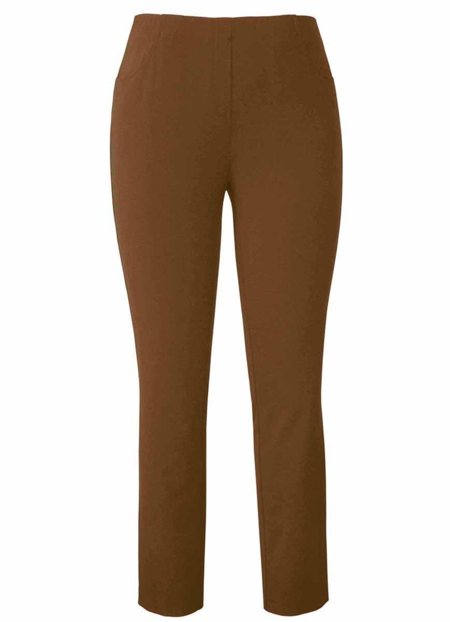 Adelina Basics | Adelina Adelina Pantalon Pamela Pull On 979607-3489-31 Camel