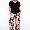 Broeken En Jeans | Yoek Yoek Trousers Loose Fit Hibiscus 2215598 - 210 Hibiscus