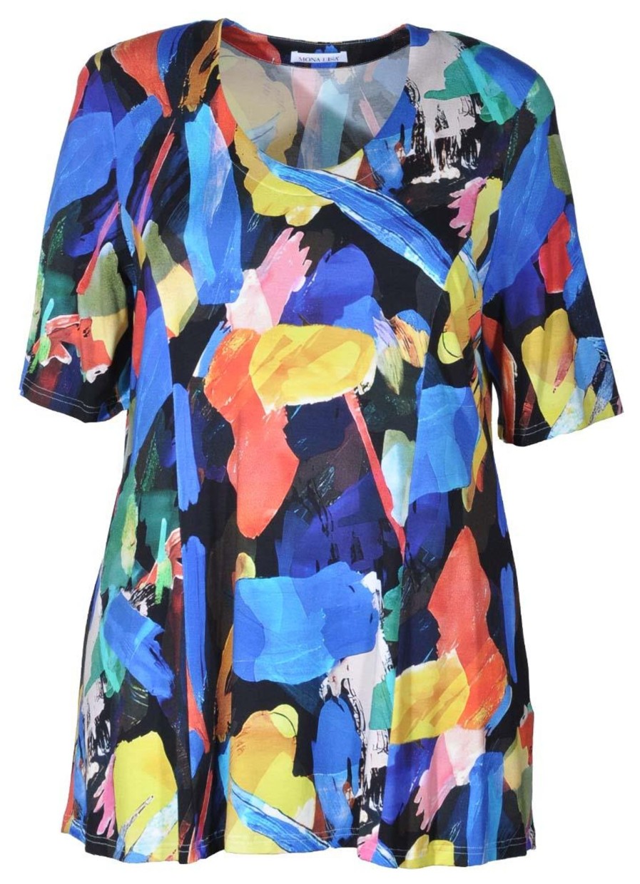 Blouses En Tunieken | Mona Lisa Mona Lisa Longshirt 510-74-98 Multicolor