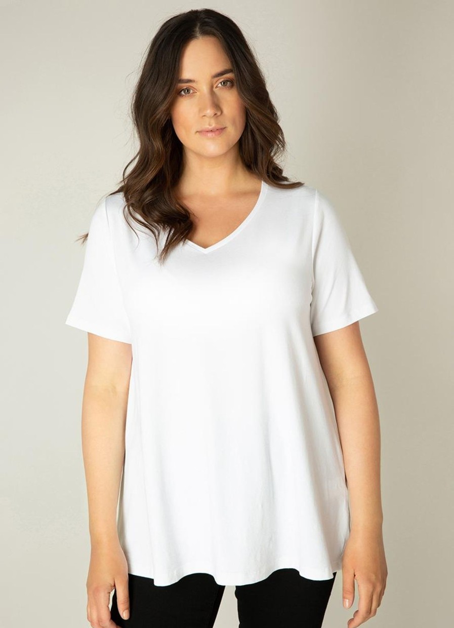 Base Level Curvy | Base Level Curvy Base Level Curvy Shirt Alba 018 White