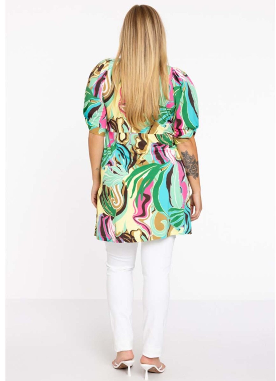 Blouses En Tunieken | Yoek Yoek Blouse Buttoned Short Sleeve Fantasia Wl224243 - 250 Fantasia