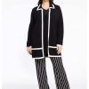 Truien En Vesten | Yoek Yoek Cardigan Black/White 1902711-210 Black White