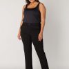 Base Level Curvy | Base Level Curvy Base Level Curvy Pants Yoella 081 Black