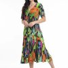 Jurken En Rokken | Orientique Orientique Dress Nicossia 9177 - Multi Print