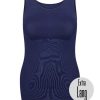 Ondermode | Rj Bodywear Rj Pure Color Dames Hemd Extra Lang 32-025-202 Donker Blauw