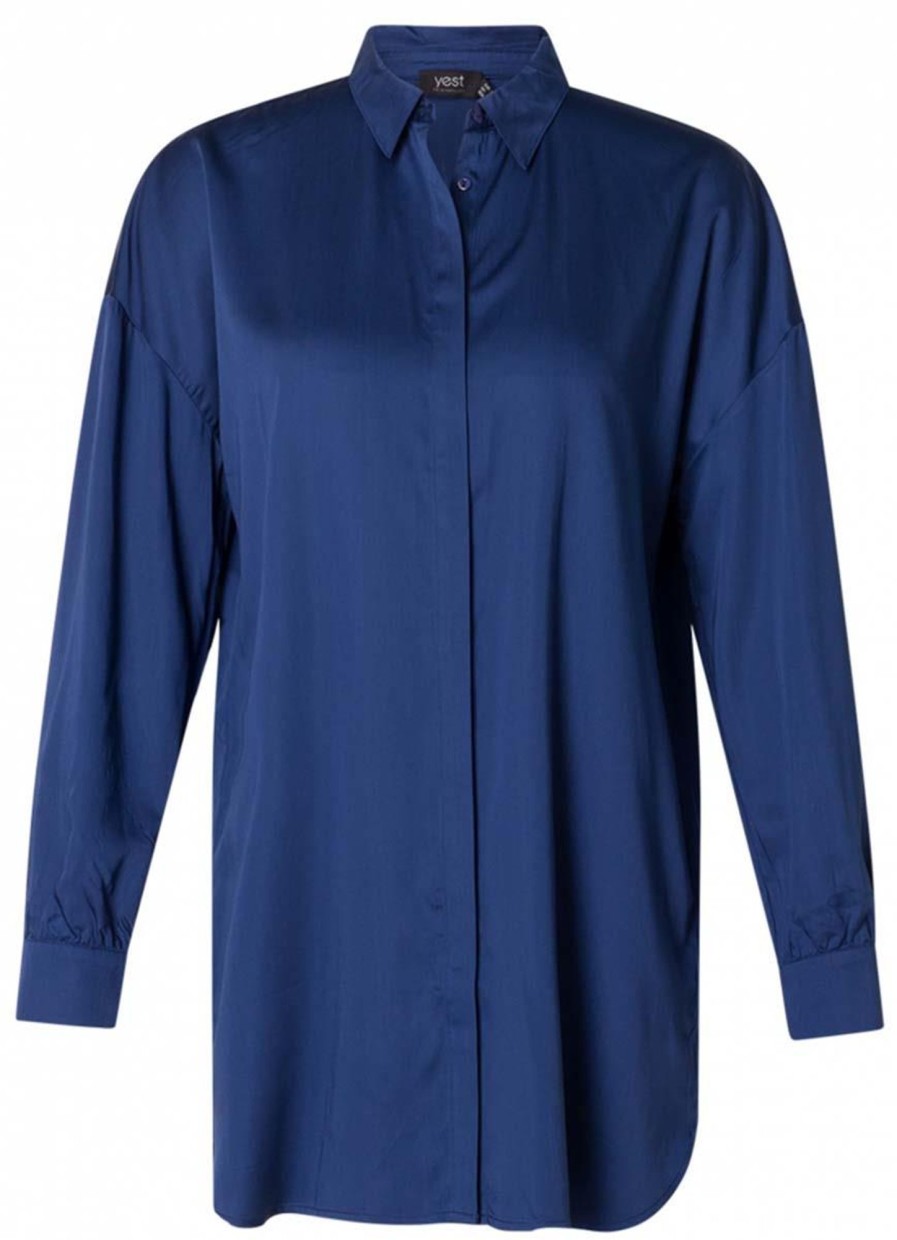 Blouses En Tunieken | Yesta Yesta Blouse Ruby A004065 - 2081 Night Blue