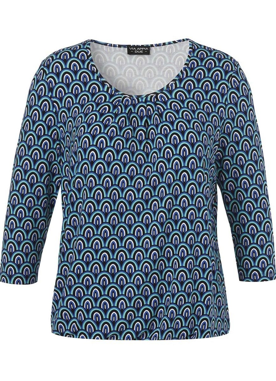 Shirts En Tops | Via Appia Due Via Appia Due Shirt 2421720 - 803 Navy Blue