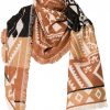 Shawls | Yesta Yesta Sjaal Runa A004291 - Warm Brown Multi Color